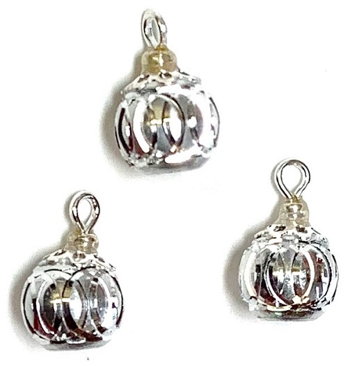 Silver Rings Ornament, Pkg. 3